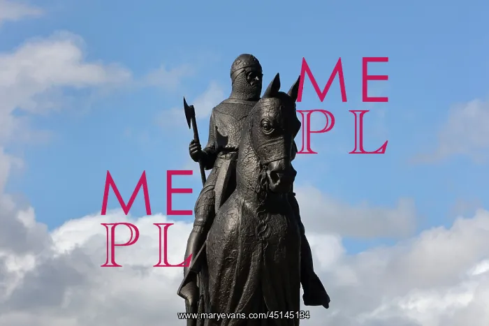 : Statue of Robert the Bruce, Bannockburn battlefield : Statue of Robert the Bruce, Bannockburn battlefield