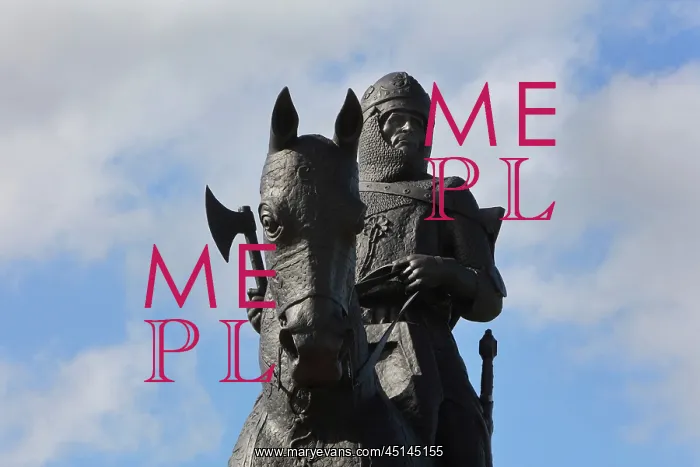 : Statue of Robert the Bruce, Bannockburn battlefield : Statue of Robert the Bruce, Bannockburn battlefield