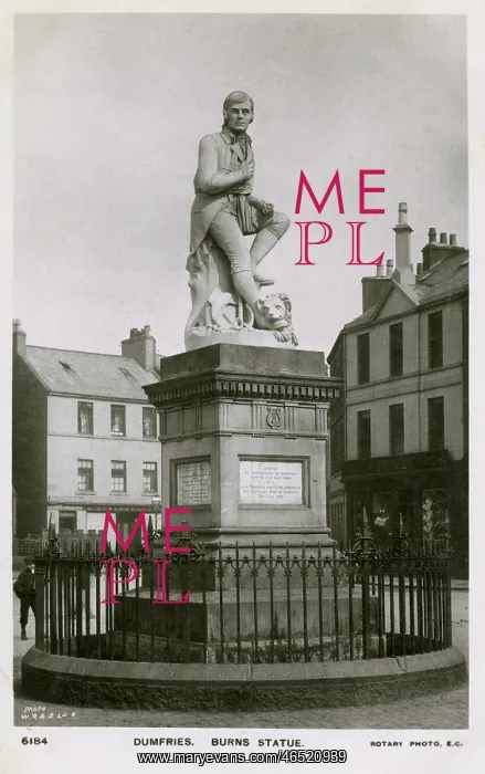 : The Statue of Robert Burns, Dunfries : The Statue of Robert Burns, Dunfries