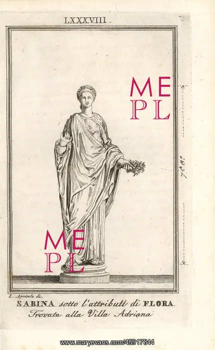 : Statue of the Roman empress Vibia Sabina in : Statue of the Roman empress Vibia Sabina in
