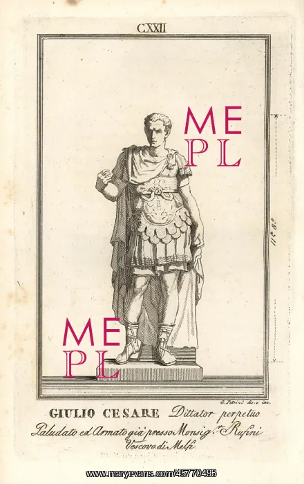 : Statue of Roman general Julius Caesar : Statue of Roman general Julius Caesar