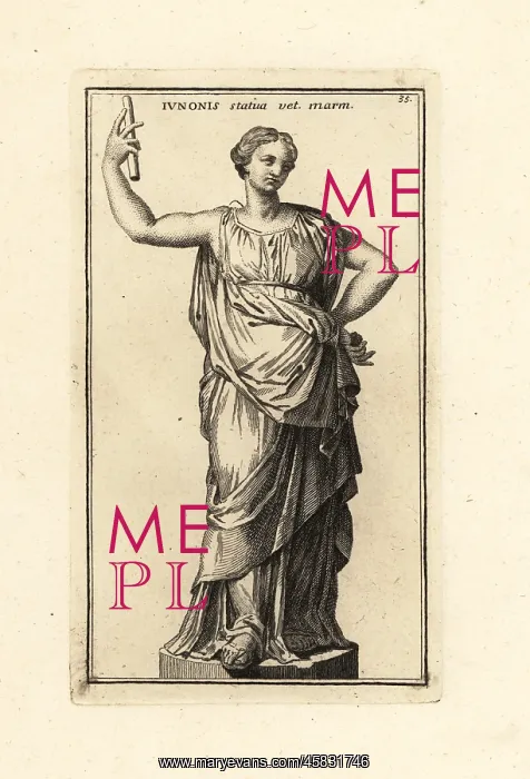 : Statue of the Roman goddess Juno from the 2nd century BC : Statue of the Roman goddess Juno from the 2nd century BC