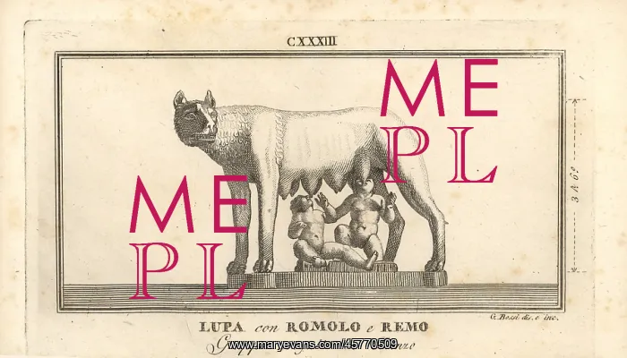 : Statue of Romolus and Remus being suckled by a wolf : Statue of Romolus and Remus being suckled by a wolf
