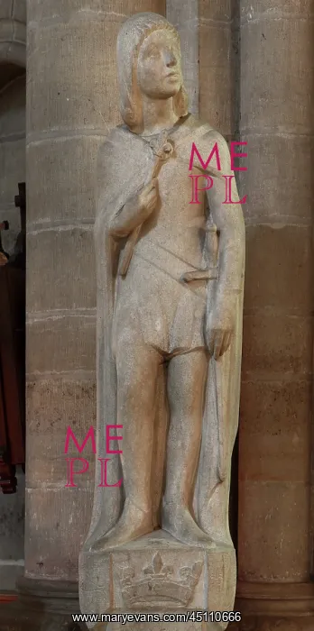 : Statue of Saint Louis, Collegiale Notre-Dame de : Statue of Saint Louis, Collegiale Notre-Dame de