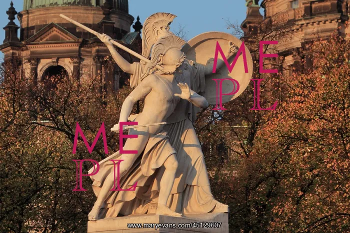 : Statue on Schlossbrucke, Berlin, Germany : Statue on Schlossbrucke, Berlin, Germany