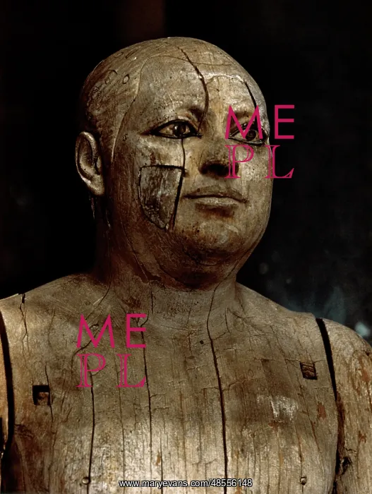 : Statue of Sheikh el-Balad representing Ka-aper. Old Kingdom : Statue of Sheikh el-Balad representing Ka-aper. Old Kingdom