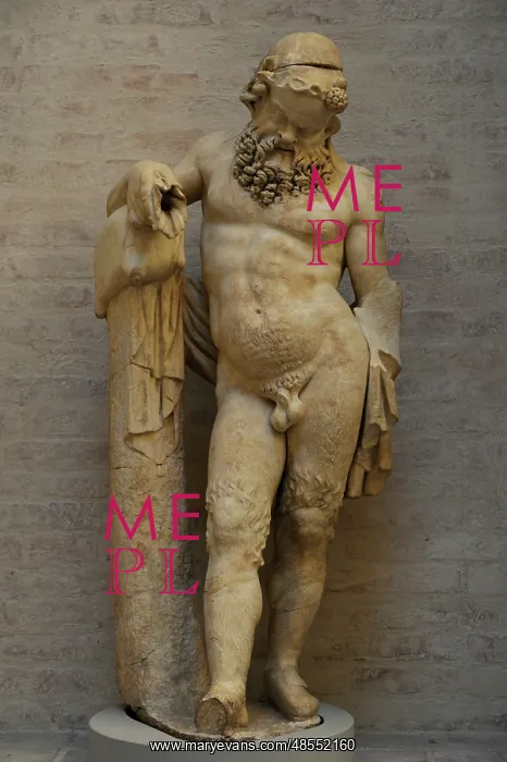 : Statue of a Silenus. Roman sculpture after a model of about : Statue of a Silenus. Roman sculpture after a model of about