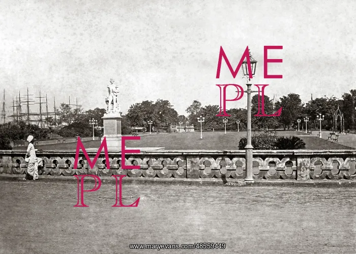 : Statue of Sir William Peel, Eden Gardens, Calcutta, India : Statue of Sir William Peel, Eden Gardens, Calcutta, India