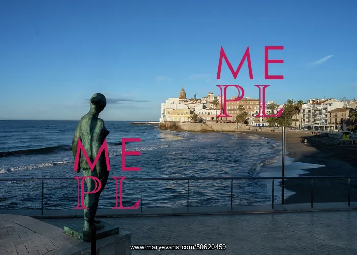 : Statue, Sitges, Catalonia, Spain : Statue, Sitges, Catalonia, Spain