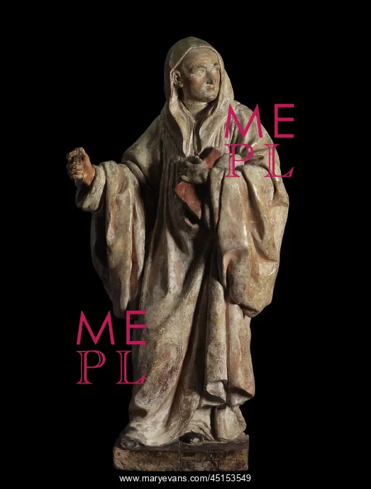 : Statue of St Benoit, Fontevraud Abbey, Loire Valley, France : Statue of St Benoit, Fontevraud Abbey, Loire Valley, France