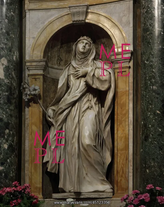 : Statue of St Catherine of Siena, Siena Cathedral : Statue of St Catherine of Siena, Siena Cathedral