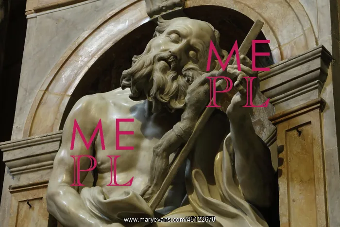 : Statue of St Jerome, Siena Cathedral, Siena, Tuscany, Italy : Statue of St Jerome, Siena Cathedral, Siena, Tuscany, Italy
