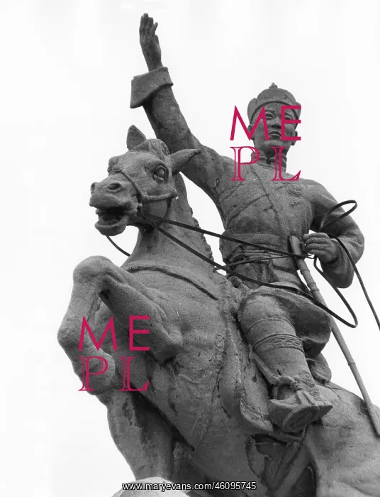 : Statue of Sukhebator, Ulan Bator, Mongolia : Statue of Sukhebator, Ulan Bator, Mongolia