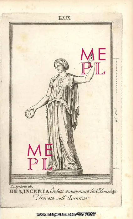 : Statue of unknown goddess, believed to be Clementia : Statue of unknown goddess, believed to be Clementia