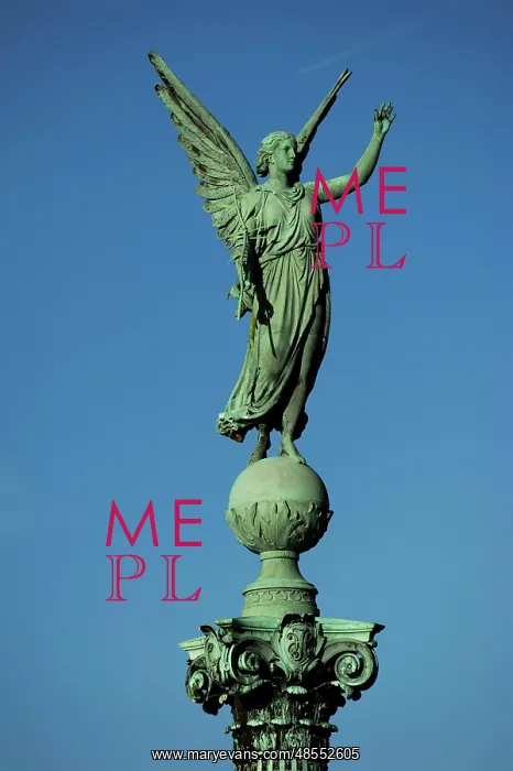 : Statue of Victory by Ferdinand Edvard Ring. 19th century. Co : Statue of Victory by Ferdinand Edvard Ring. 19th century. Co