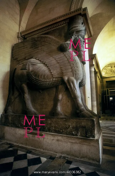 : Statue of the winged bull : Statue of the winged bull