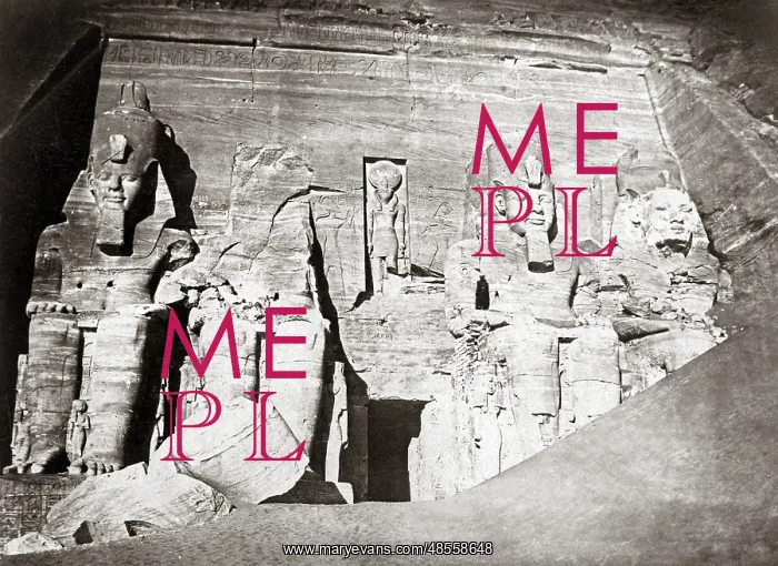  : Statues, Abu Simbel, Egypt, circa 1880s