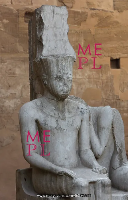  : Statues, Luxor Temple, Luxor, Egypt