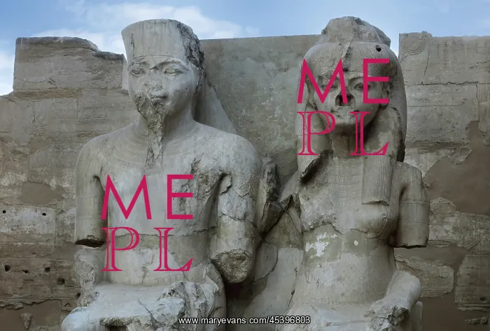 : Statues, Luxor Temple, Luxor, Egypt : Statues, Luxor Temple, Luxor, Egypt