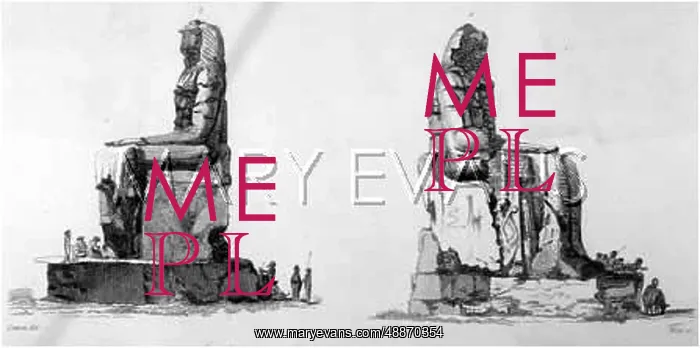 : STATUES OF MEMNON / THEBES : STATUES OF MEMNON / THEBES