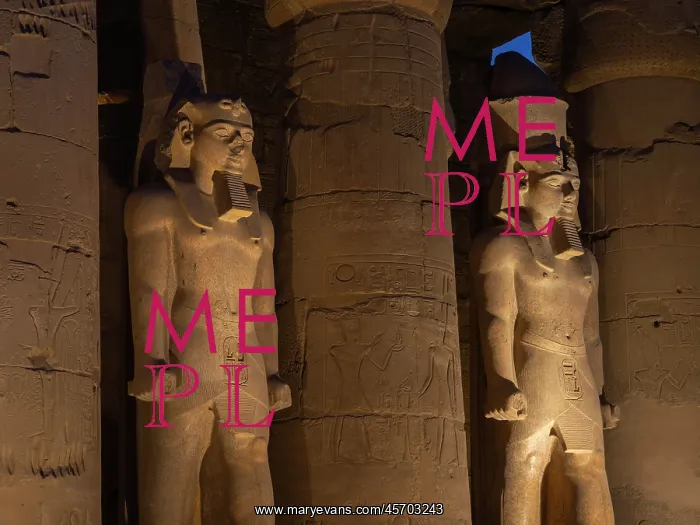 : Statues of Ramesses II, Luxor Temple, Luxor, Egypt : Statues of Ramesses II, Luxor Temple, Luxor, Egypt