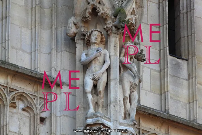 : Statues, Tour de Beurre, Rouen Cathedral, Normandy, France : Statues, Tour de Beurre, Rouen Cathedral, Normandy, France