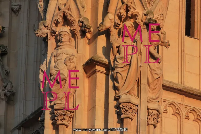 : Statues, Tour de Beurre, Rouen Cathedral, Normandy, France : Statues, Tour de Beurre, Rouen Cathedral, Normandy, France