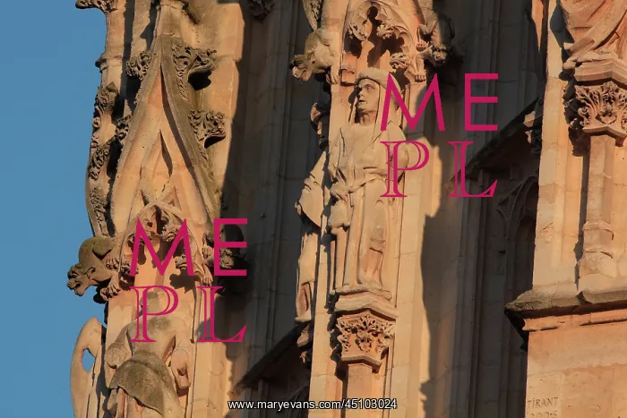: Statues, Tour de Beurre, Rouen Cathedral, Normandy, France : Statues, Tour de Beurre, Rouen Cathedral, Normandy, France