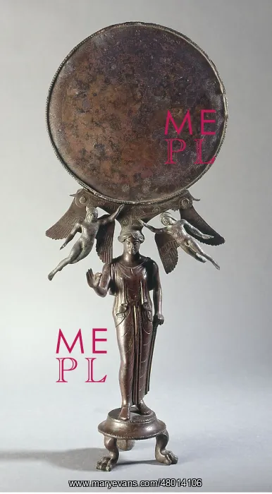 : Statuette of Aphrodite mirror : Statuette of Aphrodite mirror