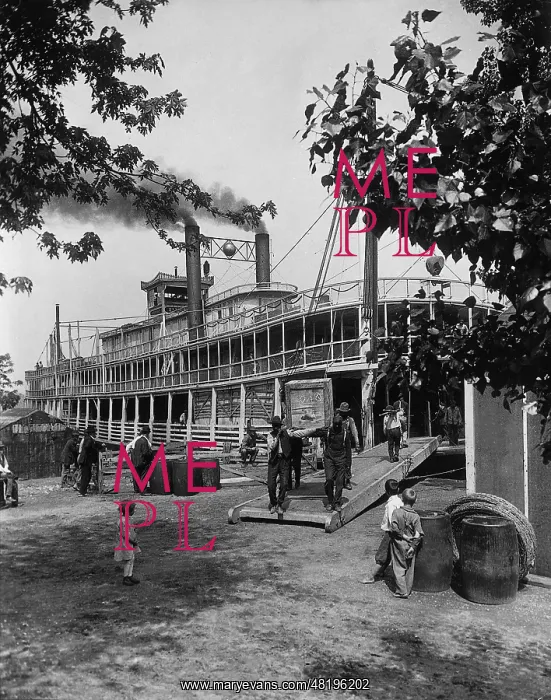  : Steam boat on the Illinois River, 1928