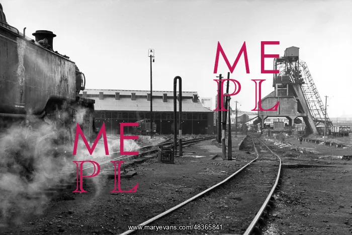 : Steam engine at Nine Elms Loco Yard : Steam engine at Nine Elms Loco Yard