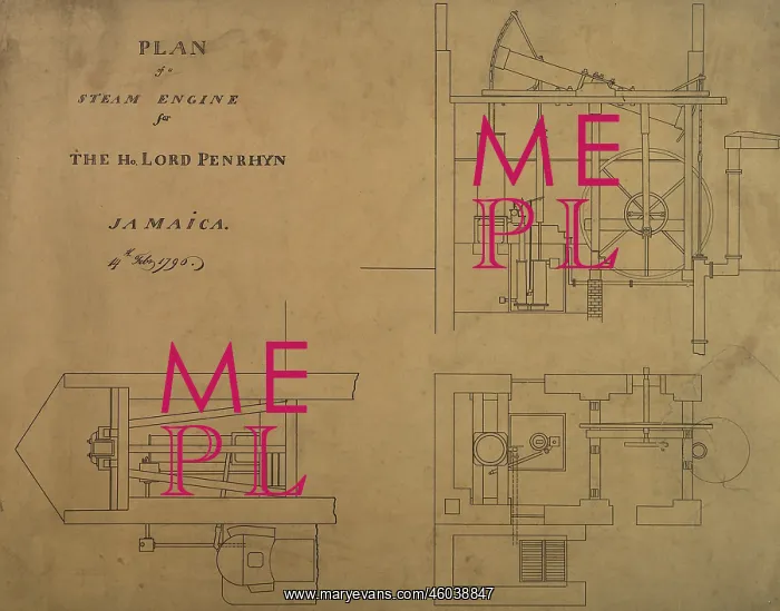  : Steam engine for the Hon Lord Penrhyn, Jamaica