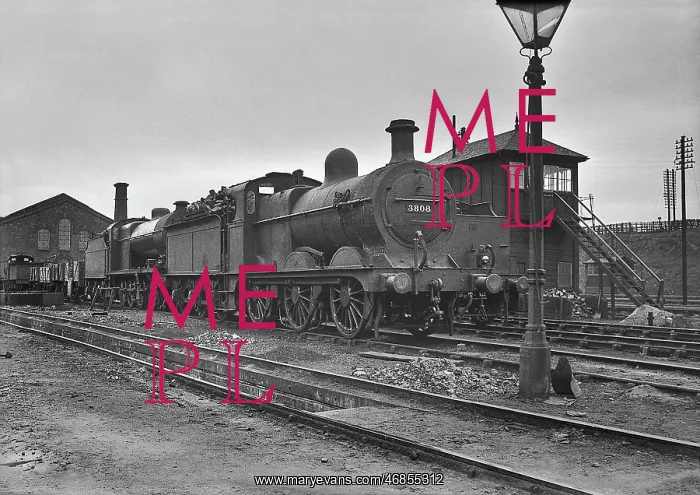 : Steam engine on a railway track : Steam engine on a railway track