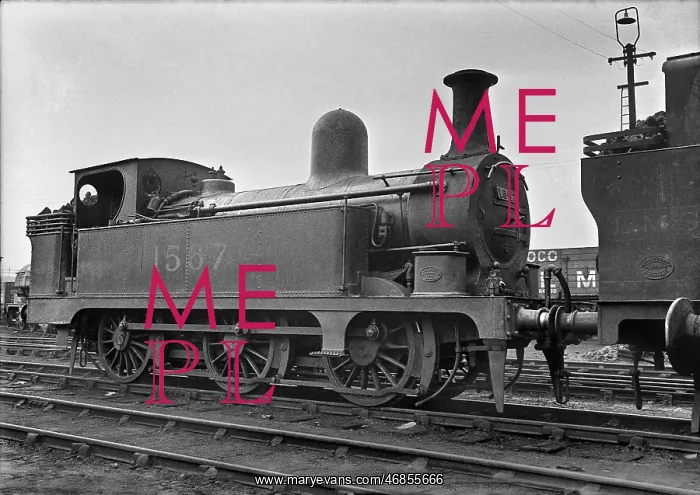  : Steam engine on a railway track