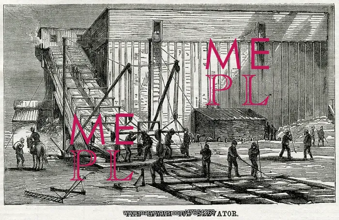 : Steam ice elevator, Hudson River 1875 : Steam ice elevator, Hudson River 1875