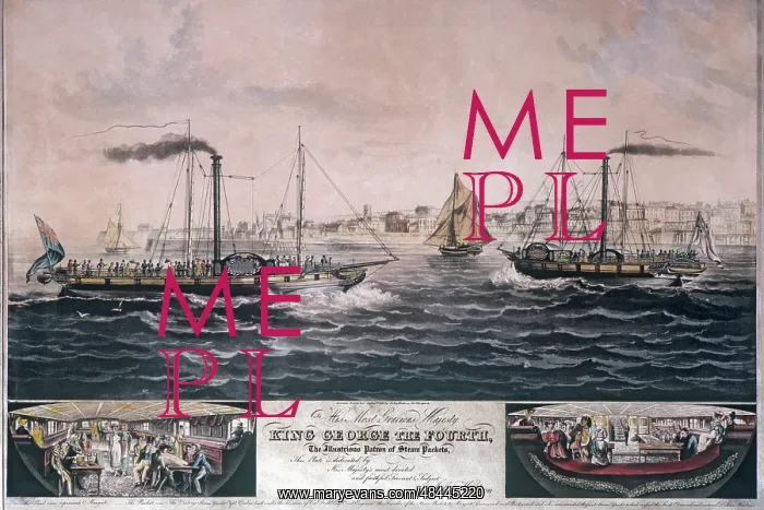 : Steam Packets off Margate 1821 : Steam Packets off Margate 1821