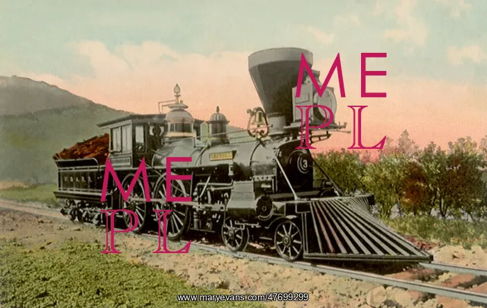 : Steam Train with One Car : Steam Train with One Car