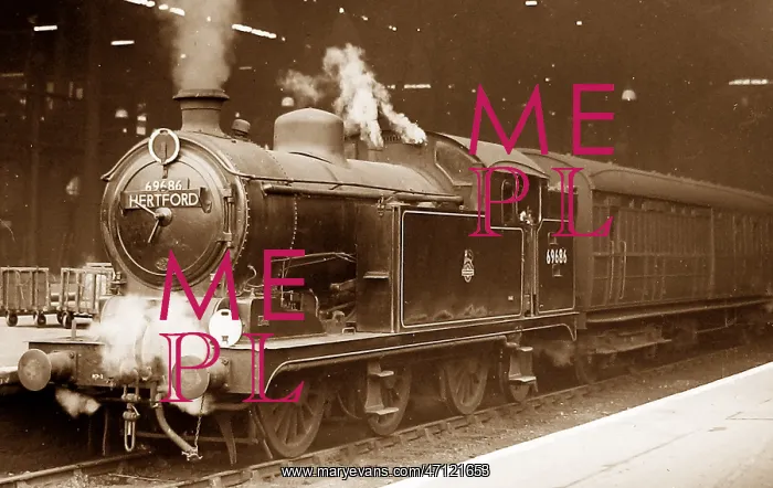  : Steam train to Hertford possibly 1930s