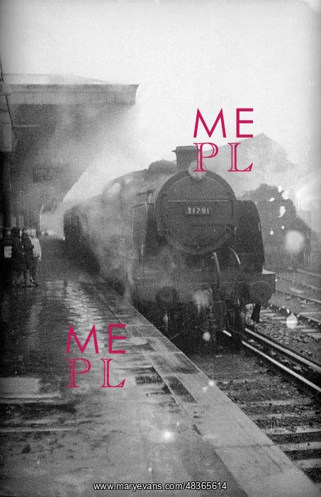 : Steam train at platform on Reading Redhill line : Steam train at platform on Reading Redhill line
