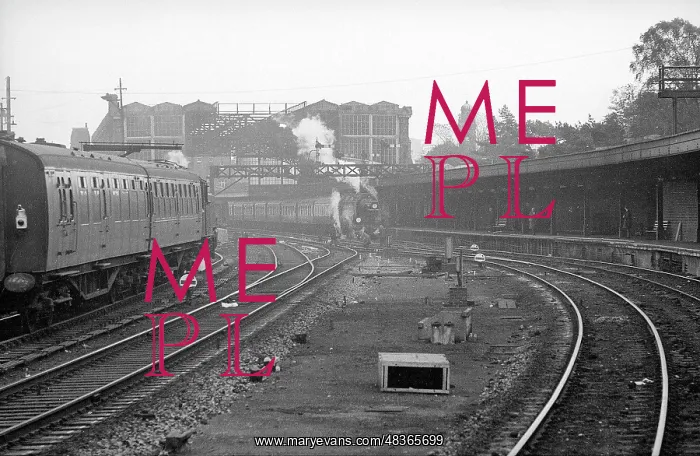 : Steam train standing at Bournemouth Station : Steam train standing at Bournemouth Station