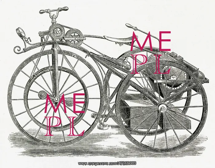 : Steam tricycle 1882 : Steam tricycle 1882