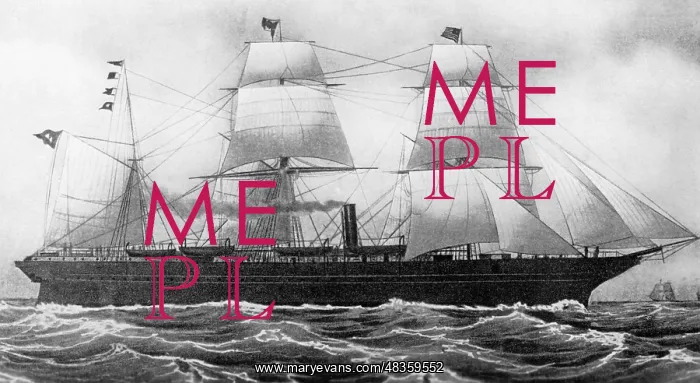 : The steamboat Borussia, 1856 : The steamboat Borussia, 1856