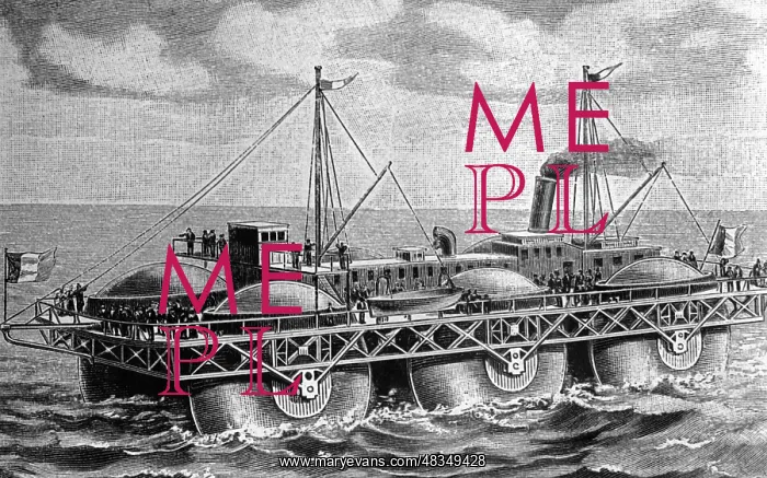 : Steamboat concept, 1896 : Steamboat concept, 1896