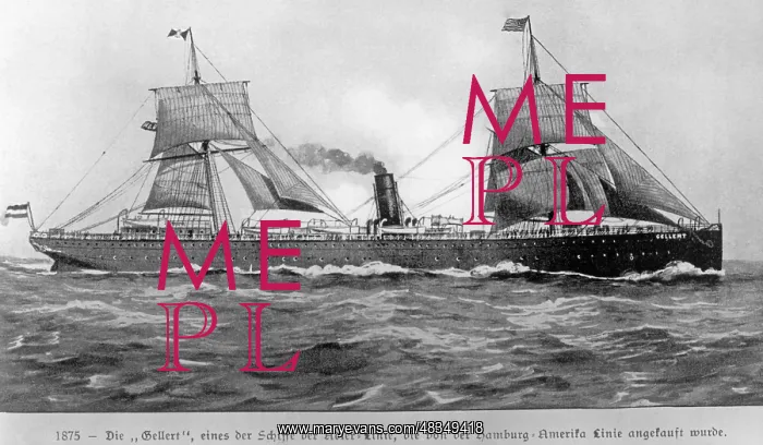 : The steamboat Gellert, 1875 : The steamboat Gellert, 1875