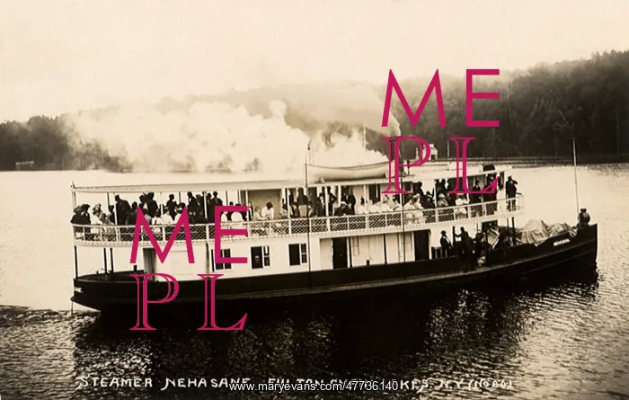 : Steamer Nehasane on Lake : Steamer Nehasane on Lake