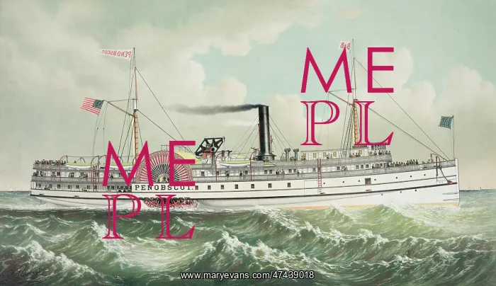 : Steamer Penobscot: one of the fleet forming the line between : Steamer Penobscot: one of the fleet forming the line between