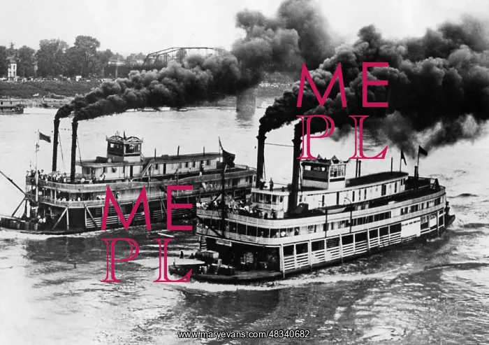 : Steamer race on the Ohio, 1928 : Steamer race on the Ohio, 1928