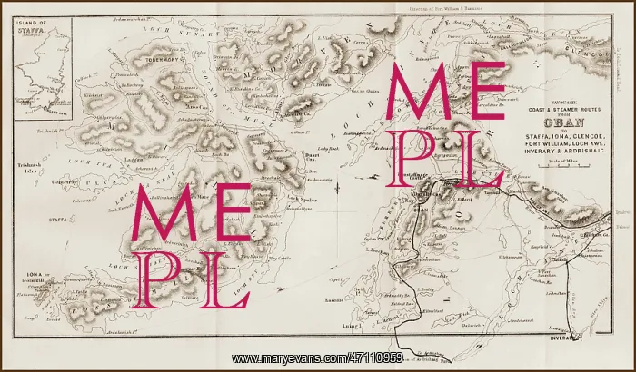  : Steamer routes from Oban 1860s