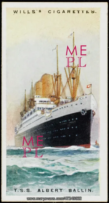 : Steamship Albert Ballin : Steamship Albert Ballin