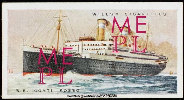 : Steamship Conte Rosso : Steamship Conte Rosso